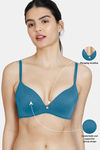 Zivame Innovation Push-Up Non Wired Medium Coverage Bra - Sailor Blue — thumbnail 6